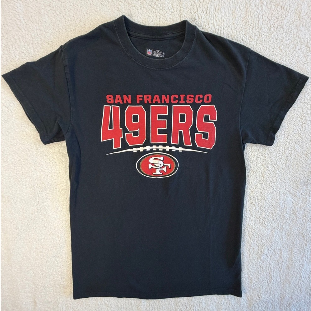 NFL San Francisco 49ers T-Shirt Mens Small Black Excellent Graphic Tee